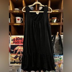 Anthropologie Maeve Black Drop Waist Dress